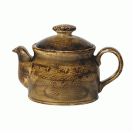 Чайник «Крафт»; фарфор; 425мл; D=75, H=114, L=170мм; коричневый 