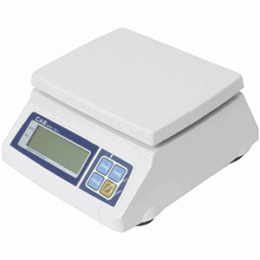 Весы электрические  SW-10 10кг с адаптер. дискретность 5г.; пластик, металл; H=13.7, L=28.7, B=26см; 10вт; бе