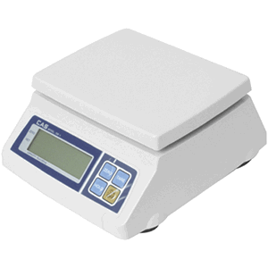 Весы электрические  SW-10 10кг с адаптер. дискретность 5г.; пластик, металл; H=13.7, L=28.7, B=26см; 10вт; бе