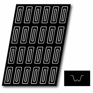 Форма кондитерская  [24шт]; H=2.5, L=60, B=40см