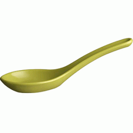 Ложка для подачи канапе; пластик; H=4.5, L=13/5.5, B=4.5см; зеленый 