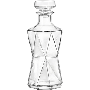 Штоф «Кассиопея»; стекло; 0, 85л; D=10, 5, H=21см; прозрачный 