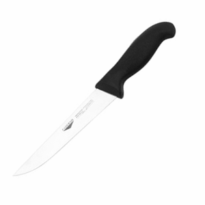 Нож кухонный универсальный; сталь, пластик; , L=310/180, B=27мм; черный, металлический 