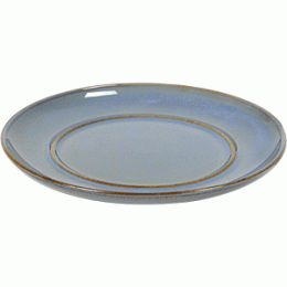 Блюдце; керамика; D=135/80, H=12мм; голубой 