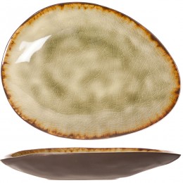 Блюдо овальное ; керамика; H=20, L=150, B=115мм