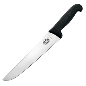 Нож для нарезки мяса; сталь нержавеющая , полипропилен ; L=33.5/20.5, B=4см; черный, металлический 