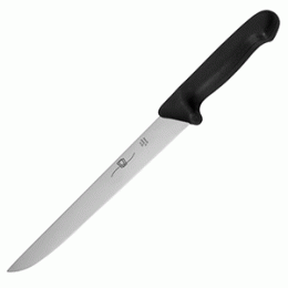 Нож для мяса; сталь нержавеющая , пластик; L=24см; желтый 