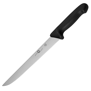 Нож для мяса; сталь нержавеющая , пластик; L=24см; желтый 