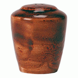 Солонка «Крафт»; фарфор; D=57, H=74мм; терракот