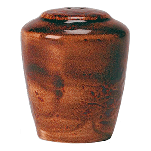 Солонка «Крафт»; фарфор; D=57, H=74мм; терракот