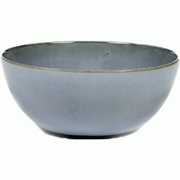 Салатник; керамика; 450мл; D=134, H=59мм; синий, серый