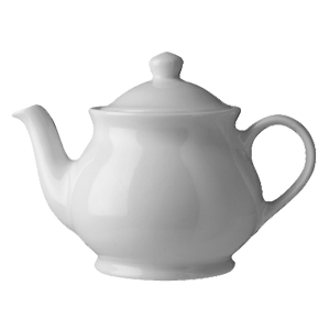 Чайник с крышкой  «Грэйс»; фарфор; 0, 5л; D=10, H=12, L=19см; белый