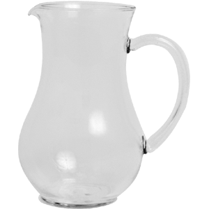Кувшин «Пичет»; стекло; 1, 3л; D=130, H=200, L=178, B=2мм; прозрачный 