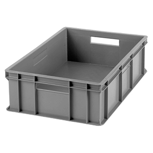 Контейнер для хран. продукт.; пластик; 21л; H=22, L=40, B=30см; серый