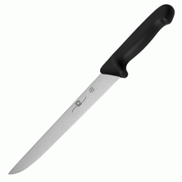 Нож для мяса; сталь нержавеющая , пластик; L=24см; зеленый , металлический 