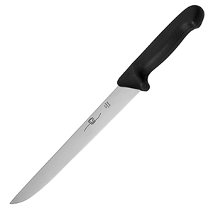 Нож для мяса; сталь нержавеющая , пластик; L=24см; зеленый , металлический 