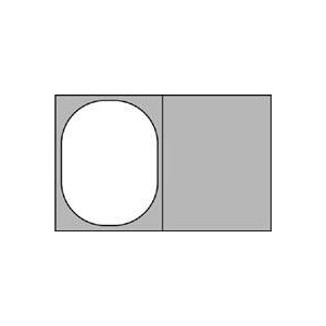 Гастроемкость (1/2); пластик; H=10, L=32.5, B=26.5см