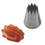 Насадка кондитерская  «Открытая звезда»[5шт]; сталь нержавеющая ; D=35/15, H=55мм