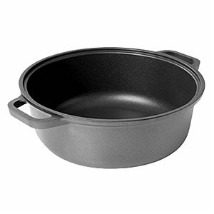 Кастрюля; алюм.литой, тефлон; 2, 25л; D=20, H=11, B=29см; черный
