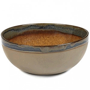 Салатник «Серфис»; керамика; 1, 3л; D=19, H=8см; коричневый 