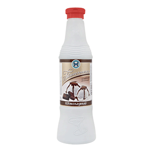 Топпинг для мороженого  «Шоколад» 1кг/0. 75л; пластик; D=8, H=26см