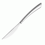 Нож столовый с ручкой  моноблок «Киа»; сталь нержавеющая ; L=235/110, B=10мм; металлический 