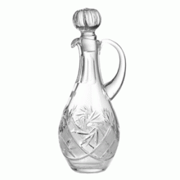 Графин с ручкой; хрусталь; 500мл; H=250, B=115мм; прозрачный 