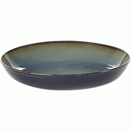 Блюдо глубокое; керамика; D=235, H=45мм; сизый, синий