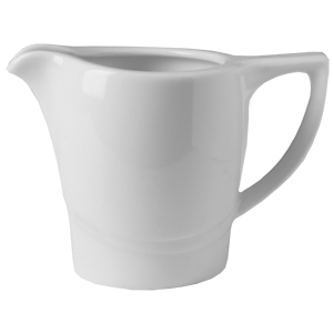 Молочник «Атлантис»; фарфор; 150мл; D=55, H=85, L=120, B=70мм; белый