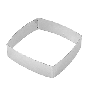 Форма кондитерская ; сталь нержавеющая ; H=4.5, L=20, B=20см