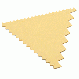Шпатель кондитерское ; пластик; L=9.7/9.7, B=9.7см; бежевый 