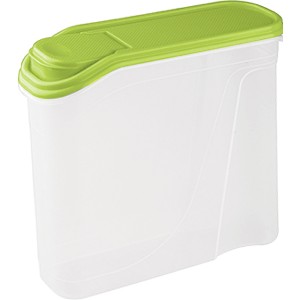 Емкость для сыпучих  продукт. с крышкой; полипропилен ; 2000мл; H=21, L=22, B=7.5см; прозрачный 