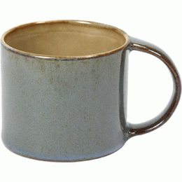 Чашка для эспрессо; керамика; 100мл; D=60, H=51мм; серый, голубой 