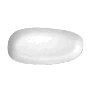 Блюдо овальное «Исола»; фарфор; L=24, B=12см; белый