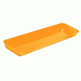 Поднос прямоугольный ; поликарбонат; D=0.1, H=0.5, L=76.2, B=21.4см; оранжевый 