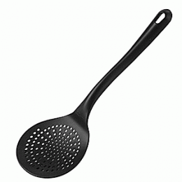 Шумовка жаропрочная; пластик; D=11, L=35.5см; черный