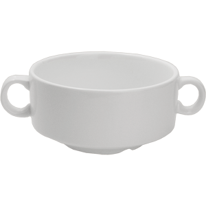 Бульонная чашка «Кунстверк»; фарфор; 300мл; D=110, H=55, L=145мм; белый