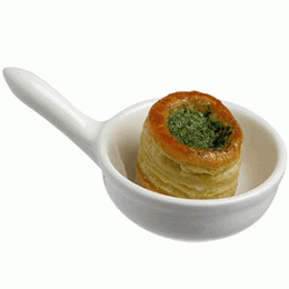 Кокотница; фарфор; 60мл; D=62, L=95мм; белый