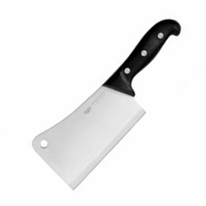 Топорик для рубки мяса; сталь, пластик; , L=34, 5/18, B=11см; черный, металлический 