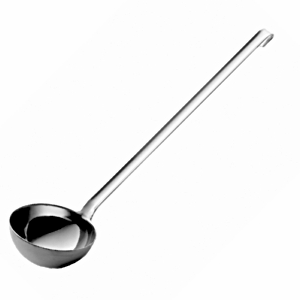 Половник; сталь; 200мл; D=10, H=3.5, L=38см; металлический 