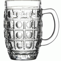 Кружка пивная; стекло; 0, 52л; , H=14см; прозрачный 