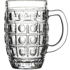 Кружка пивная; стекло; 0, 52л; , H=14см; прозрачный 