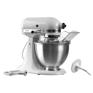 Миксер «Kitchen Aid K45»; 4.2л; 250вт; белый, металлический 