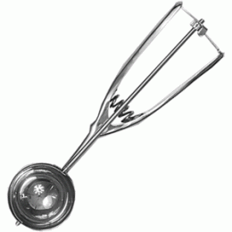Ложка для мороженого; сталь; D=45, L=210мм; металлический 