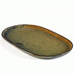 Блюдо овальное  «Серфис»; керамика; H=15, L=250, B=150мм; сизый
