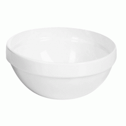 Миска; пластик; D=140, H=65мм; белый