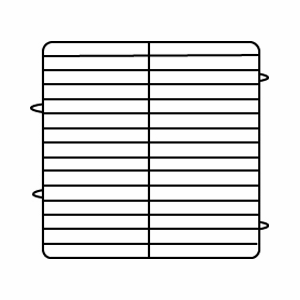 Кассета базовая для тарелок(4 экстенд. ); пластик, металл; H=27, L=50, B=50см; бежевый , серый