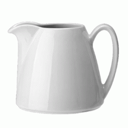 Молочник «Лив»; фарфор; 285мл; D=4, H=9, L=11см; белый