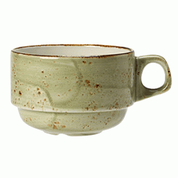 Чашка кофейная «Крафт»; фарфор; 100мл; D=65, H=50, L=85мм; зеленый 