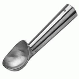 Ложка для мороженого; алюм.литой; D=55, L=170мм; металлический 